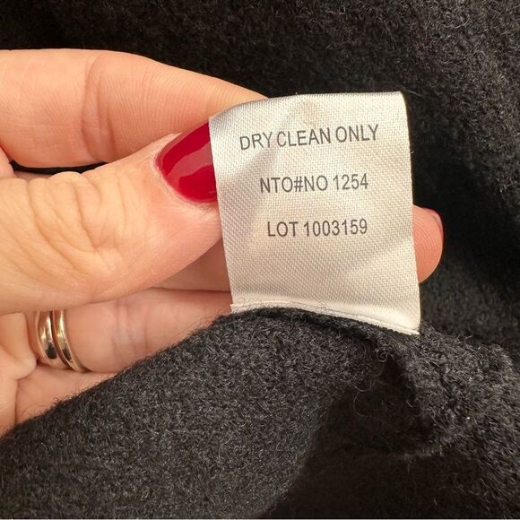 Norm Thompson 100% wool black jacket size small - Picture 6 of 7